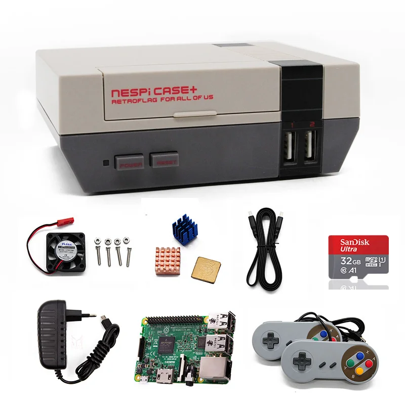 50 шт. Raspberry Pi 3 Model B ТВ/видео игровая консоль комплект + проводной геймпад или 2 4 г