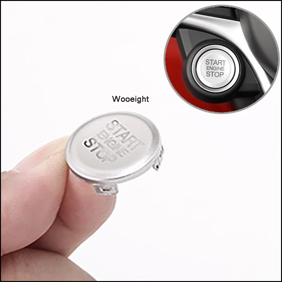 Wooeight ABS Silver Blue Red Interior Start Engine Stop Cover Styling for Alfa Romeo Giulia Stelvio 2017 2018 Car Accessories (8)