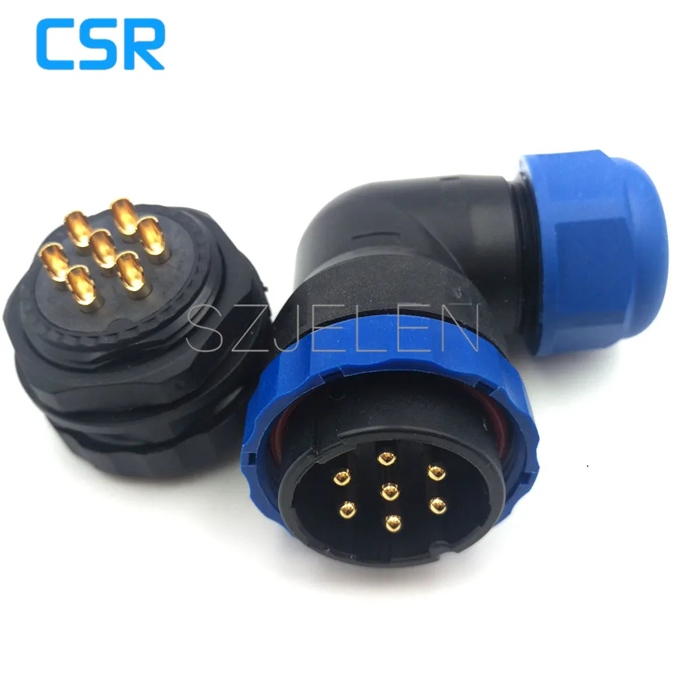 

SD28TA-ZM, waterproof connector 7 pin, IP67, LED wire Panel Mount connectors, Electrical equipment power connector plug socket