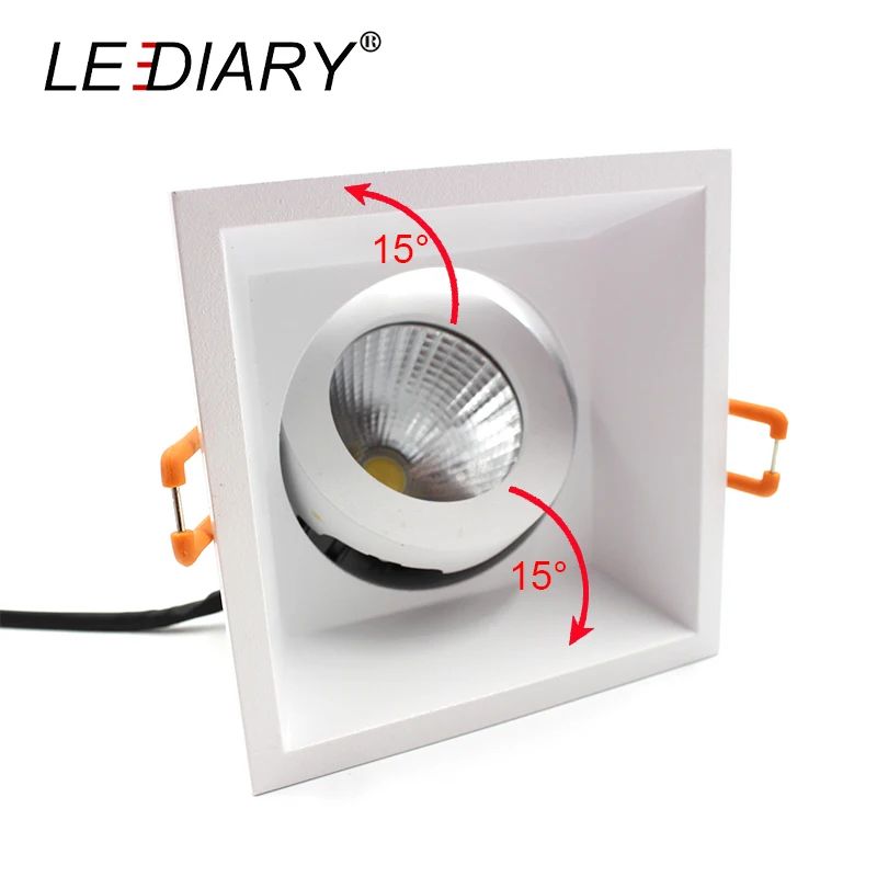 Светодиодный IARY светодиодный COB СИД Downlights белый потолочное утопленное пятно лампы 90 мм выреза 85-265V 5 Вт/10 Вт/15 Вт 3000 K/4000 K/6000 K осветительных приборов