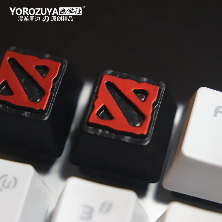  1pc zinc-plated aluminum alloy ZNAL903 key cap for DOTA 2 Mechanical keyboard Stereoscopic relief k