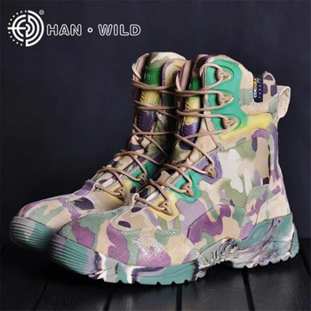 

Man Military Boots for Men Combat Shoes Male Camouflage Ankle Boots Infantry Tactical Boots Askeri Bot Army Shoes erkek ayakkabi