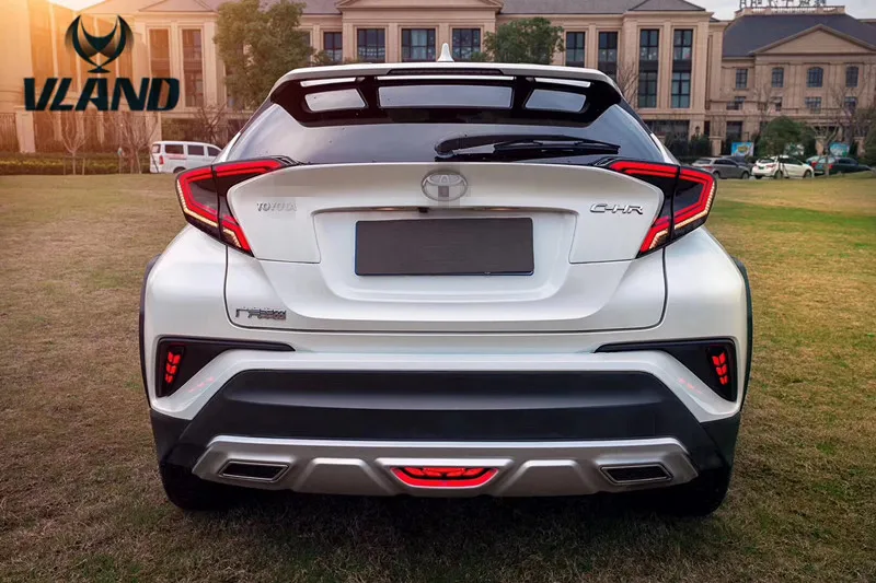 VLAND factory для CH-R/CHR задний фонарь для C-HR светодиодный задний светильник противотуманная фара задняя лампа DRL+ тормоз+ Парк+ сигнальный светильник s