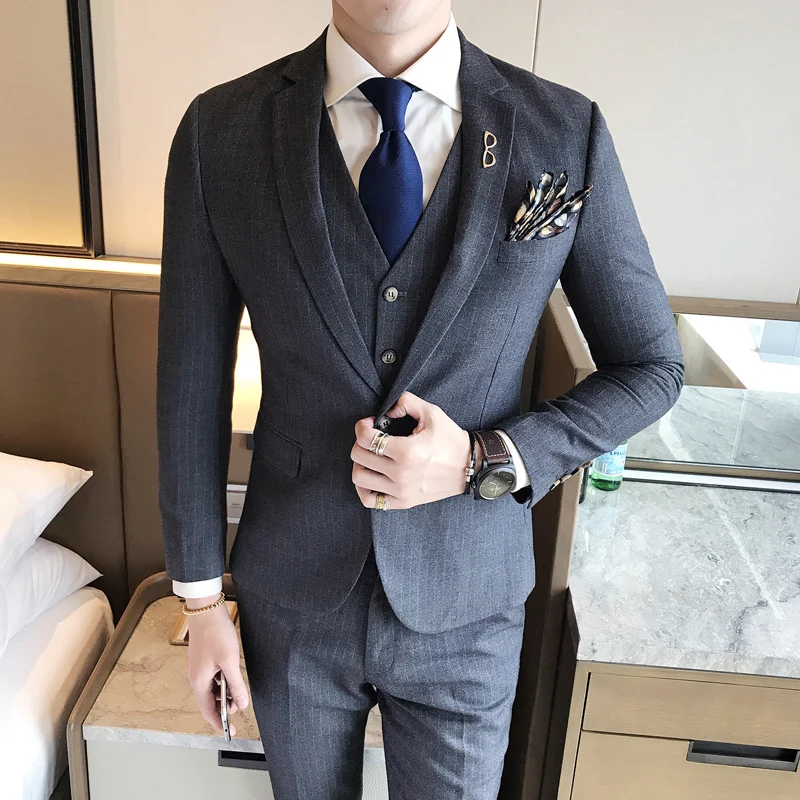 2018 Spring And Summer New Gentleman Suit Men's Business Casual Fashion ...