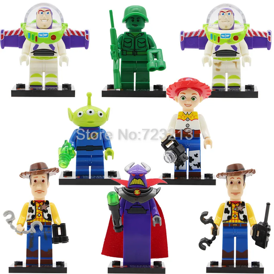 Single Sale Toy Story IV Figure Buzz Lightyear Woody Aliens Jessie Dragon Building Blocks Set Models Toys JR1712