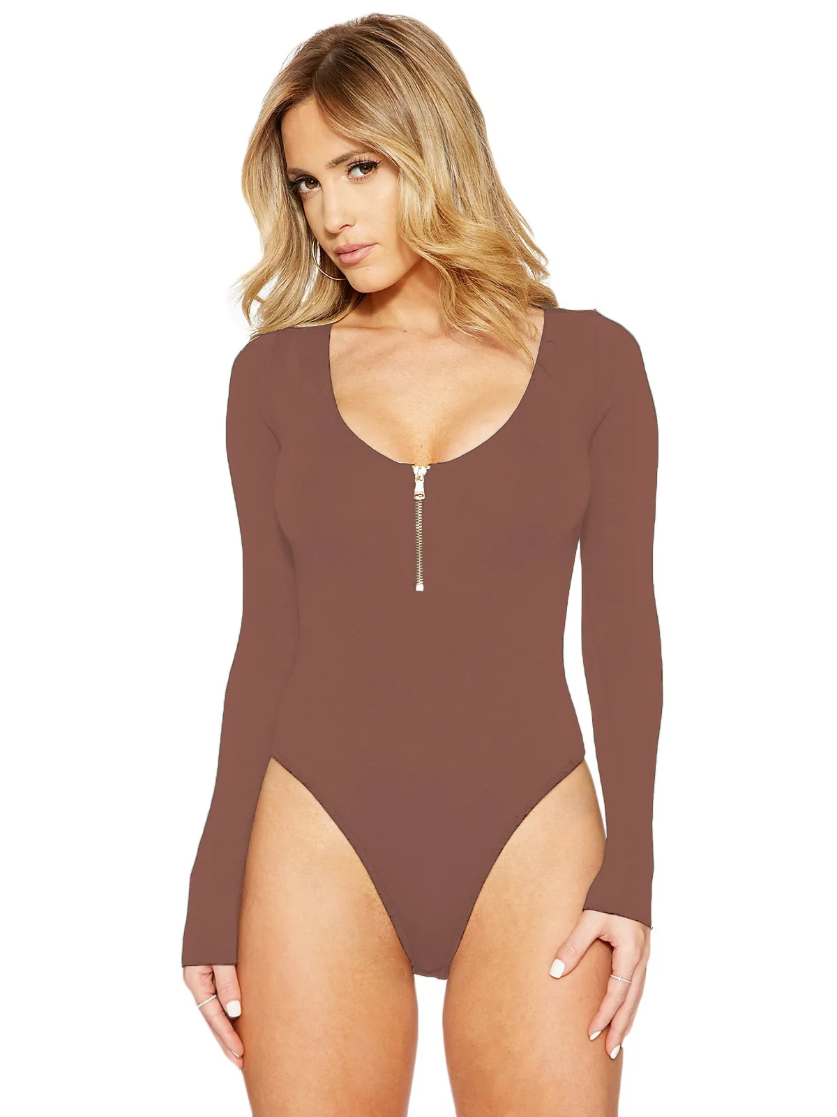 mesh bodysuit New Women's Long Sleeve Round Neck Sexy Romper Women Sexy Bodysuit S-3XL Plus Size Jumpsuits for Women Stripper BodySuit AR014 white long sleeve bodysuit Bodysuits