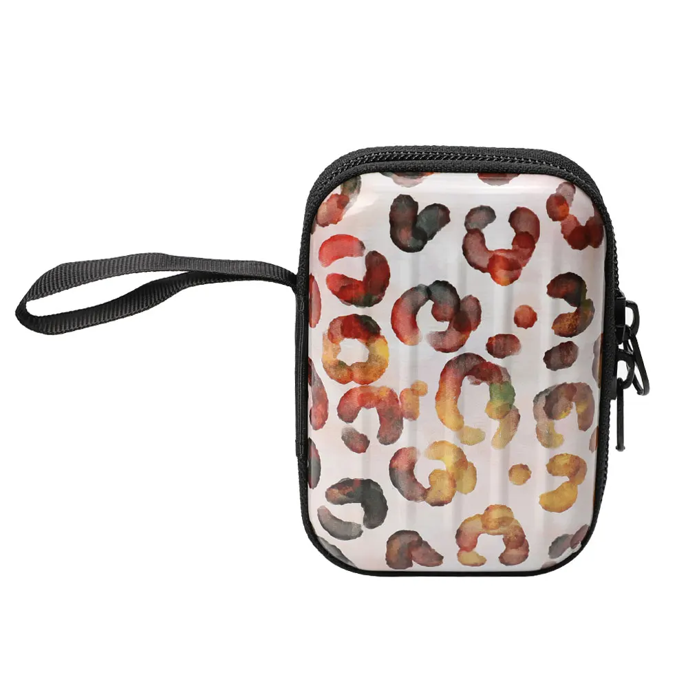 

TOPSTHINK Leopard Print mini luggage storage case fashion portable clip box custom logo