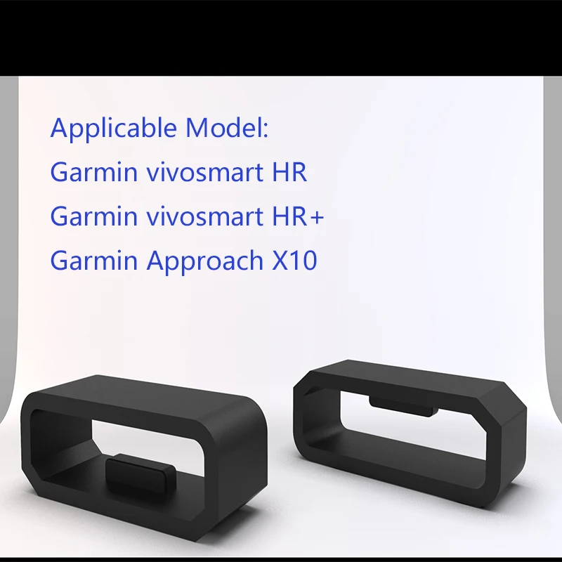 ECSEM силиконовая резиновая петля Замена для Garmin vivosmart HR+ часы ремешок хранитель безопасности Пряжка Размер 18 мм Фиксированная роль