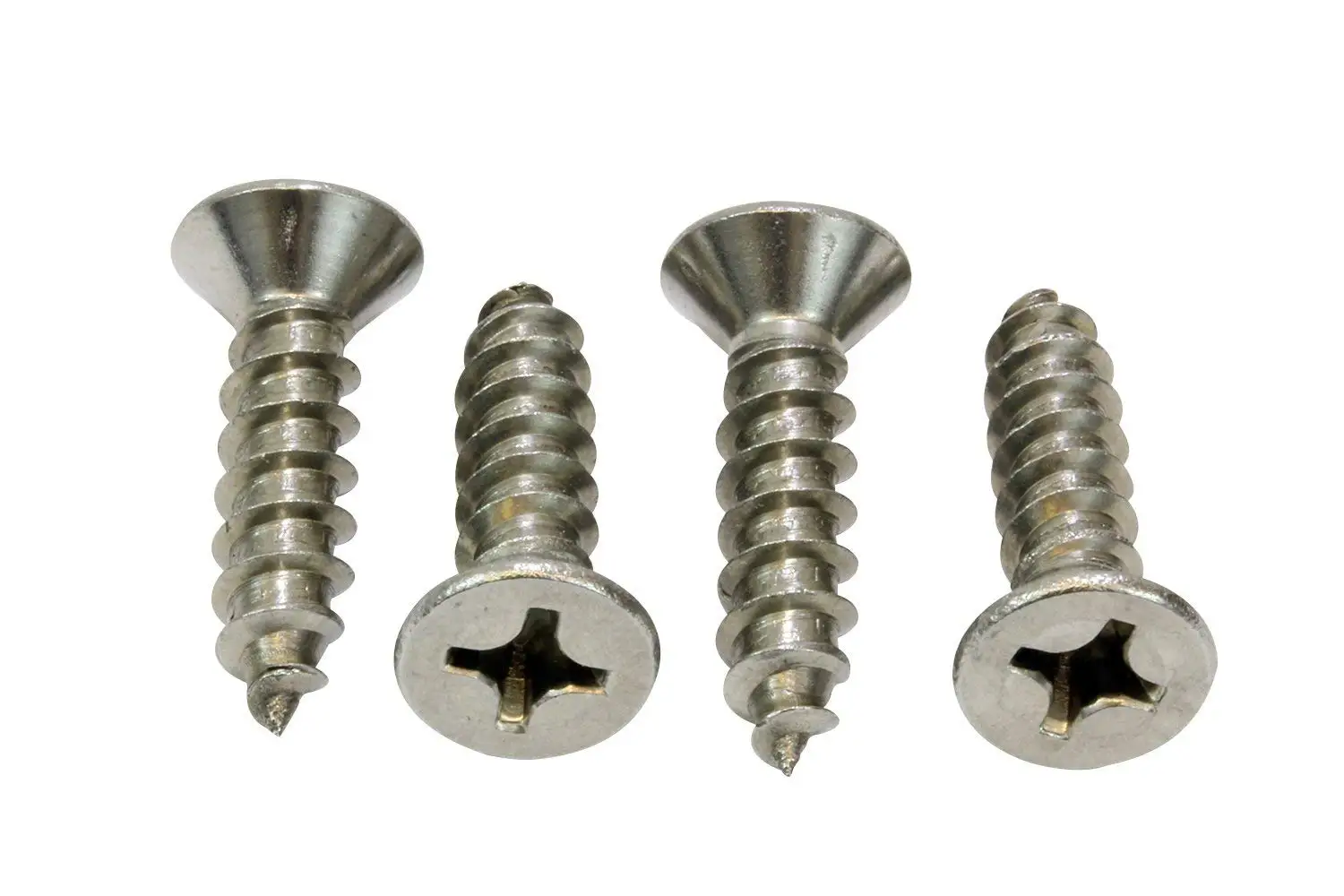 

#14 X 1'' Stainless Flat Head Phillips Wood Screw, (50 pc), 18-8 (304) Stainless Steel Screw,By Fullerkreg