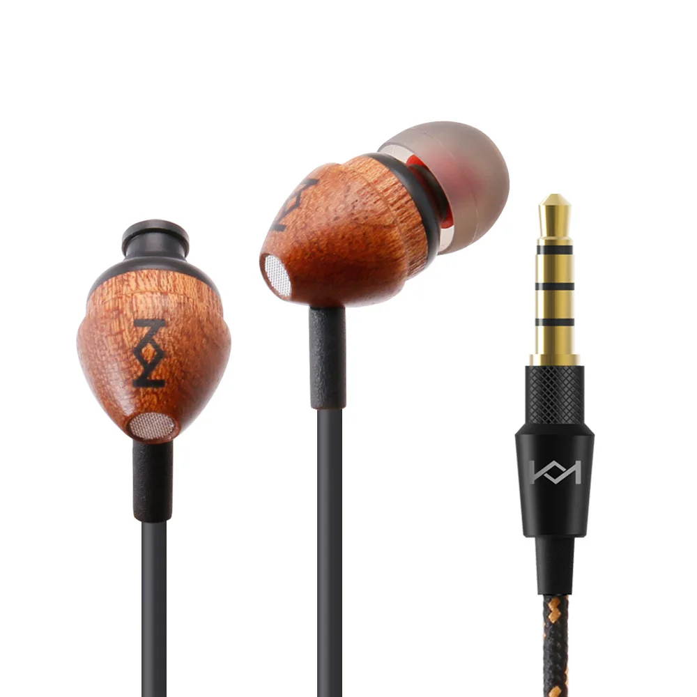 H-70 деревянный In-Ear объемный звук стерео Bass Наушники 3.5 мм телефон гарнитура Музыка