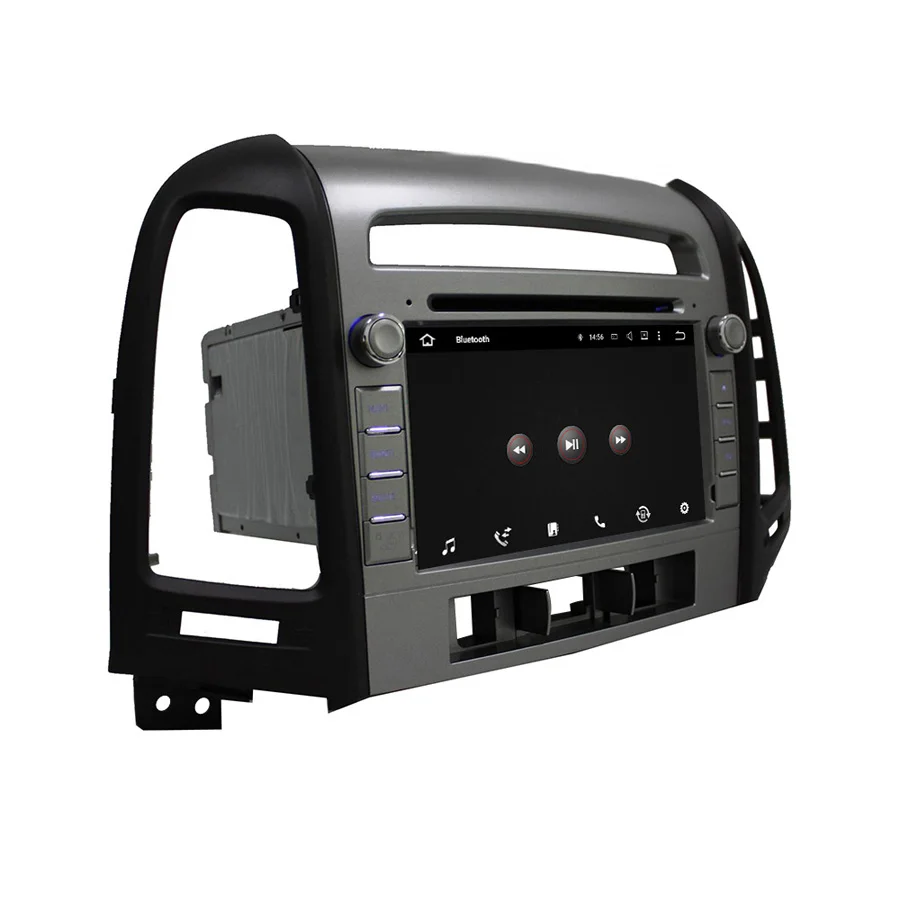 Top 8 Core 64GB rom Android 9.0 Navirider Car radio screen GPS Navigation for HYUNDAI Santa Fe IX45 06-11 bluetooth video Player 2