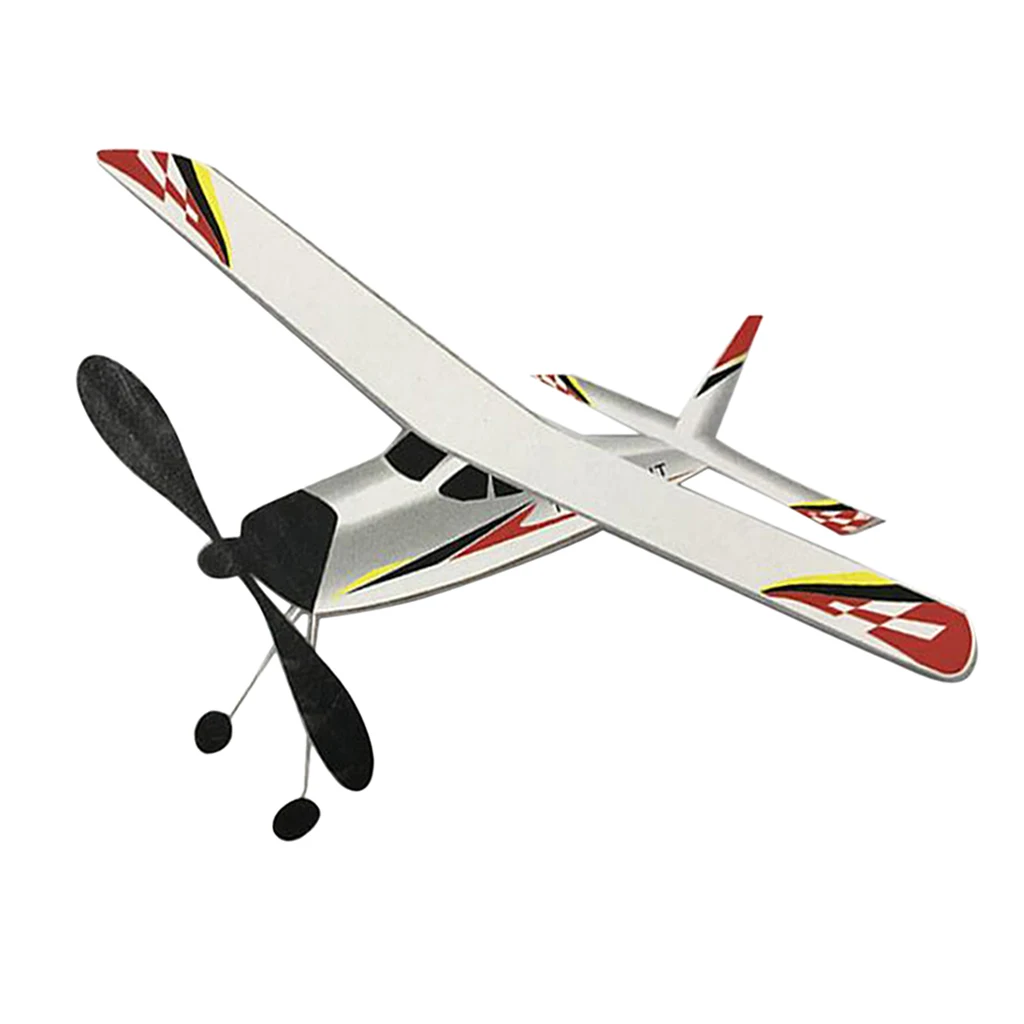 

12' Rubber Band Windup Plane Kit Educational Toy Gifts for Kids and Children