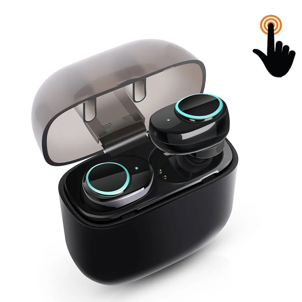 

Wireless Earbuds Touch Control Bluetooth Headset Noise Cancelling Headphones Sweatproof Stereo In-Ear Earphone Earpiece Air pods
