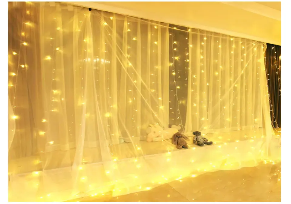 300leds Copper Wire USB Curtain Led String Light (15)