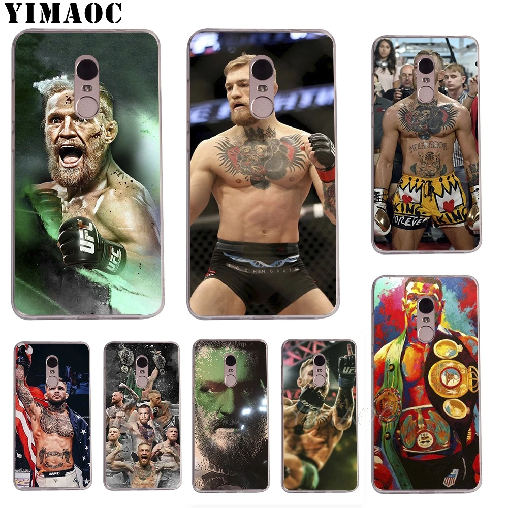 

YIMAOC UFC Boxing Wrestling Soft TPU Case for Xiaomi Redmi 6 4X 5A 4A S2 Note 4X 4 5 Pro Plus Mi 8 9 SE 6 A2 A1 MiX 2S MAX 3