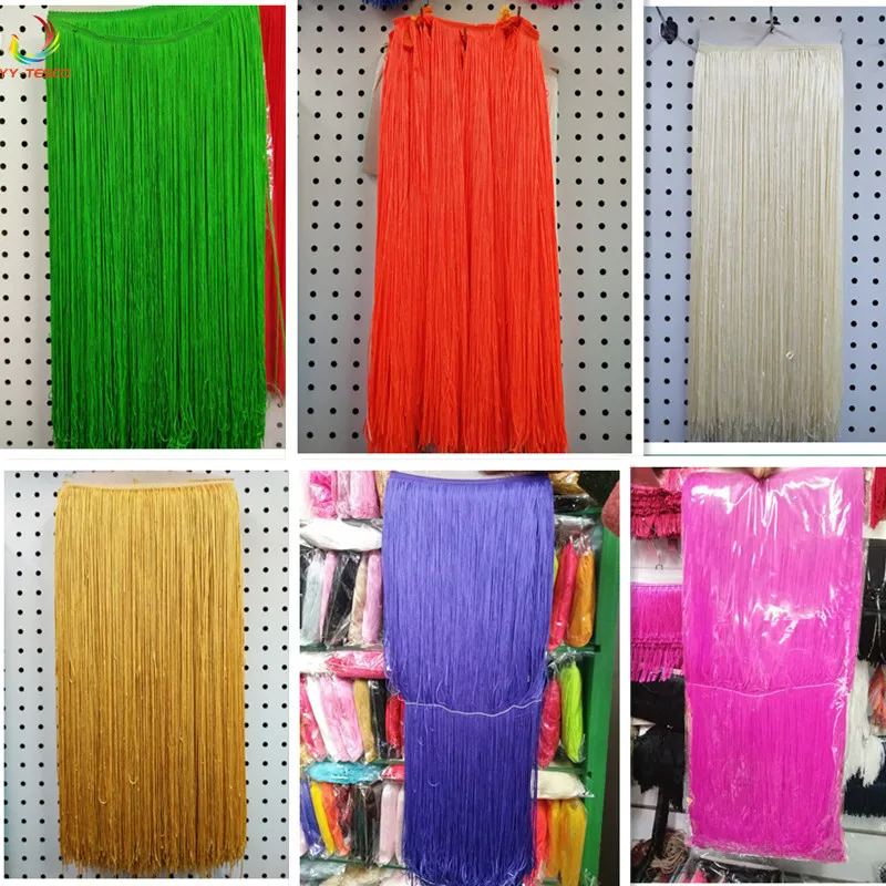 wholesale 5 meters 100cm Wide Lace Fringe Trim Tassel Fringe Trimming