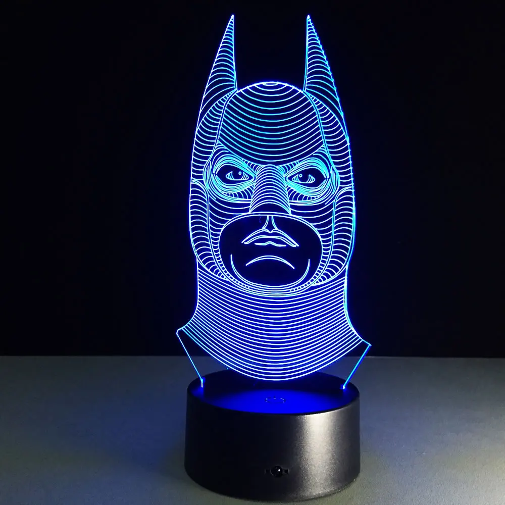 Christmas Novelty Gifts Batman Lamp 3D Night Light LED Night Lights USB