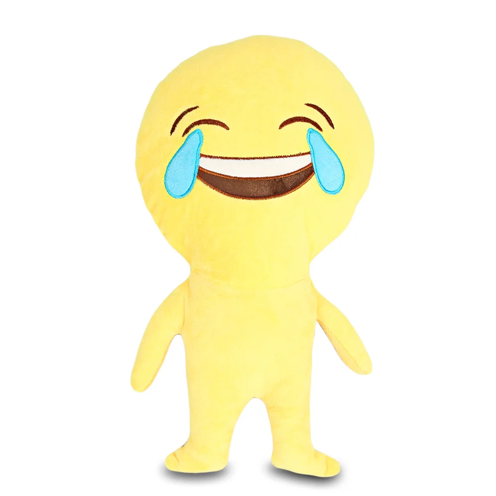 Random kids adult facial expression embroidery stuffed toy soft pillow