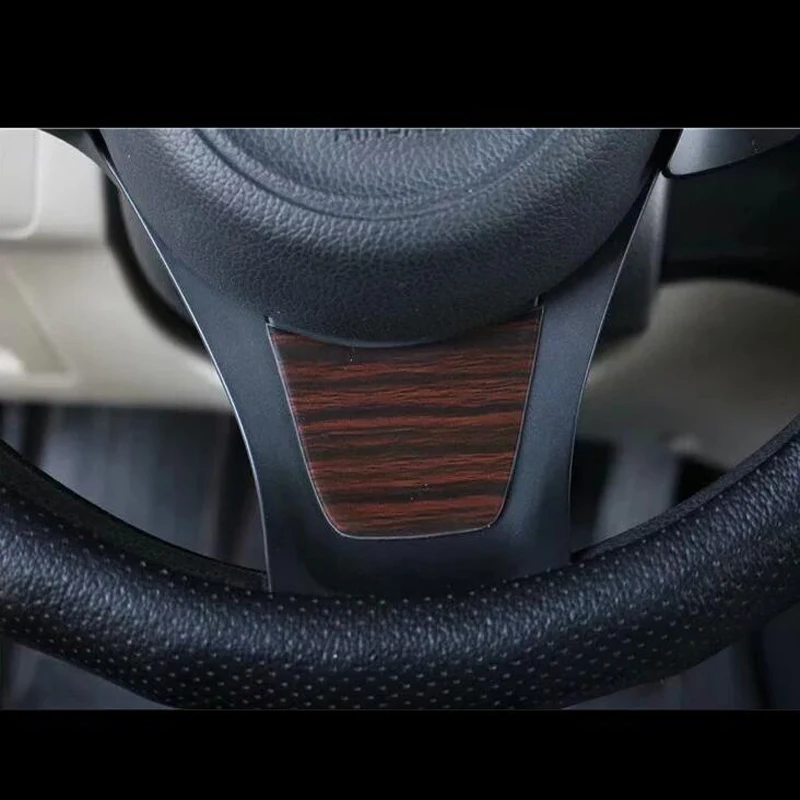 For KIA K5 2011 2015 1PC Wood ABS Chrome Car Interior Steering Wheel