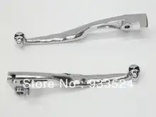 Acessórios da motocicleta peças 1 par cromo crânio alavancas para suzuki marauder volusia boulevard c50 m50 vs vz 800 1997-2006