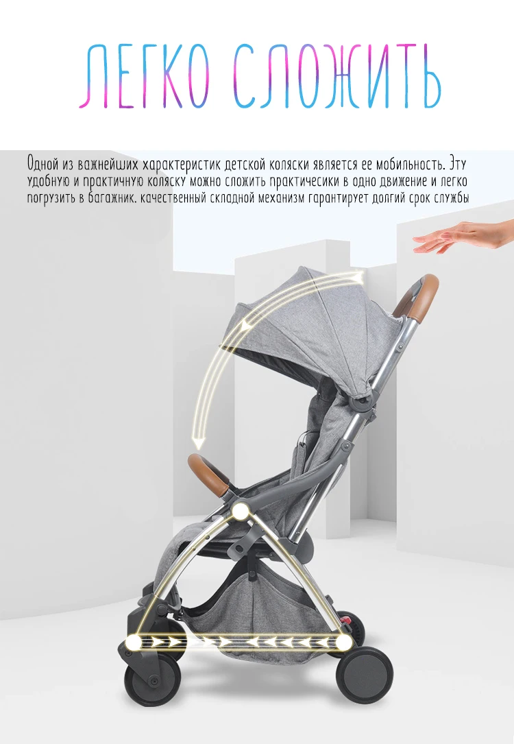 Новая детская коляска, светильник, маленький размер, Автоматическая быстрая, легко носить с собой, в Россию
