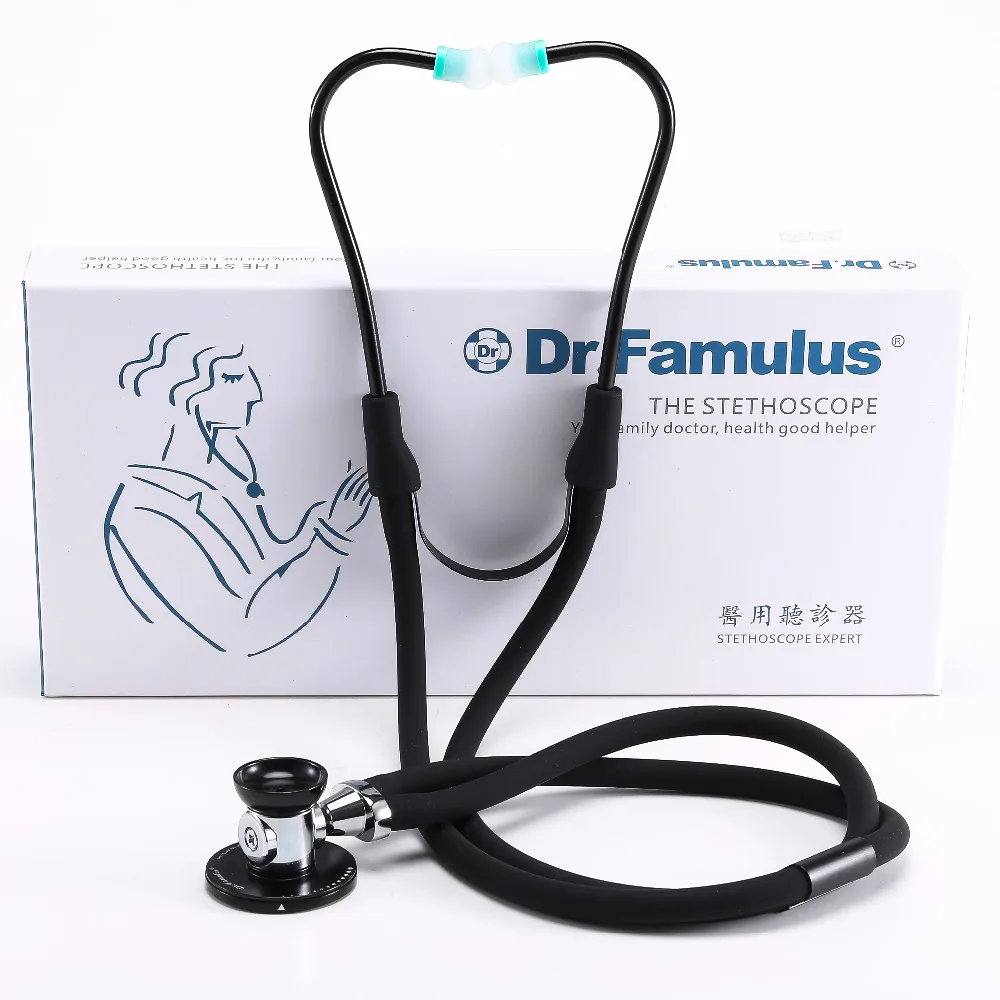 

functional multi-frequency dual head cardiology stethoscope professional medical device
