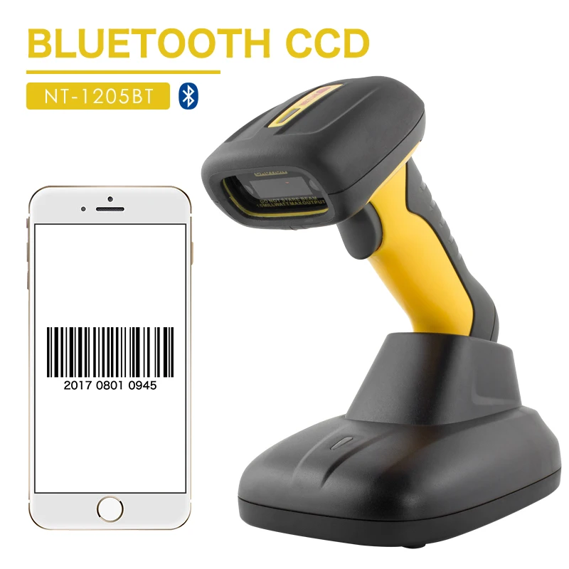 

NT-1205bt Handheld Wireless Bluetooth Barcode Scanner Industrial IP67 Waterproof 32bit Bar Code Scanner for POS System NETUM