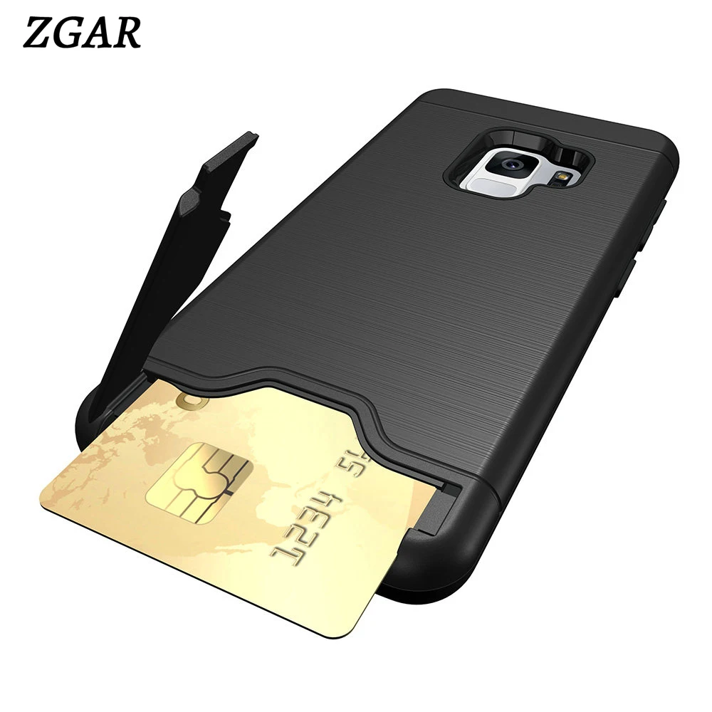 Stand Case for Samsung Galaxy S9 Fitted Covers With Card Holder