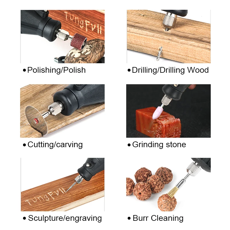 Tungfull Dremel Style Electric Rotary Tool