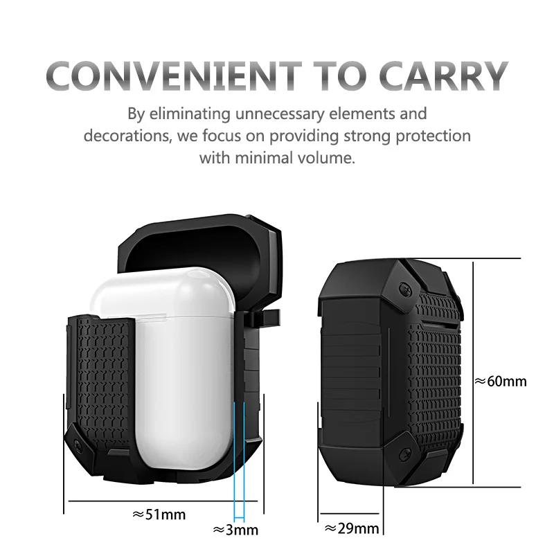 Мягкий силиконовый чехол для наушников Airpods водонепроницаемый защитный Apple AirPods 2