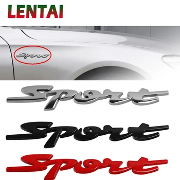 

LENTAI 1PC Car Sticker 3D metal stickers Sport Styling For Audi A3 BMW e39 e36 Fiat Nissan Honda Civic Alfa Romeo Subaru Seat
