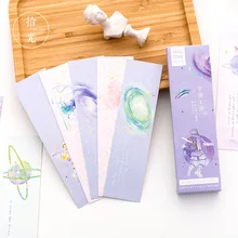 30 шт./упак. Универсальный Поэзия Закладка для книги Бумага мультфильм закладки с животными, канцелярские принадлежности в Подарок пленка Закладка для книги