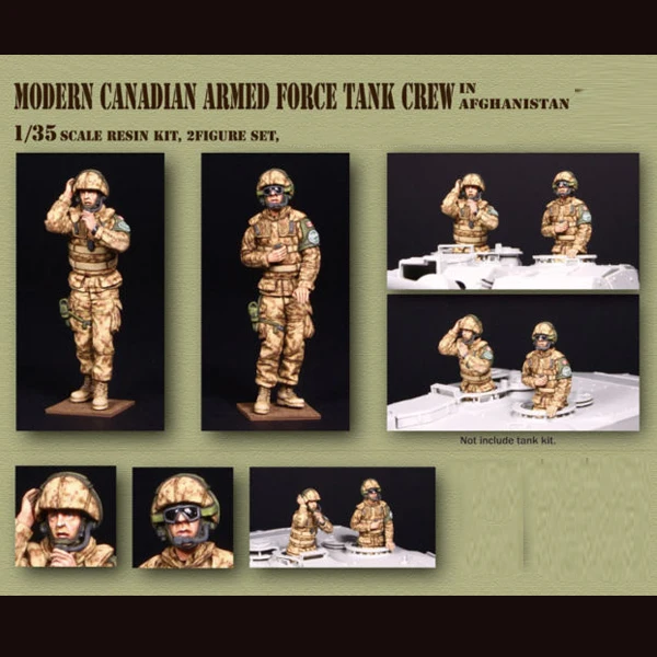 Free Shipping 1/35 Scale Unpainted Resin Figure modern Canadian armed