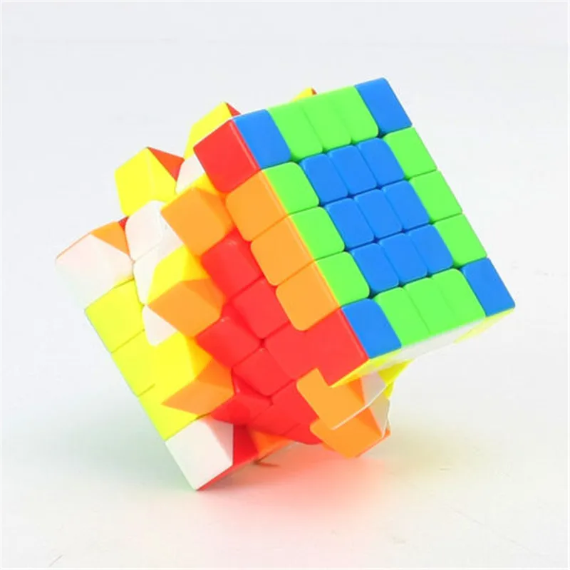 QiYi WuShuang 5x5x5 скоростной Кубик Рубика для профессионалов Твист Головоломка ультра-гладкая кубар-Рубик на скорость игрушки многоцветные