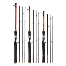 LEO 1,8 m/1,98 m/2,1 m спиннинговое Литье удочка 4 секции высокоуглеродные удочки рыболовные снасти Pesca карп рыбалка