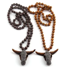 Collar con colgante de piedras de Largo anudado, joyería Tribal Bohemia, piedra Natural verde, envío gratis