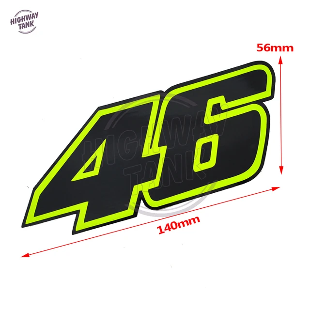 Online Shop Rossi Memento Emblem Stickers Motorcycle 46 Sticker VR46 Helmet Motocross Moto Luggage Case For Yamaha Honda Suzuki Kawasaki
