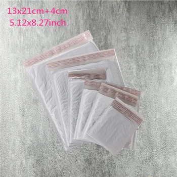 

13*21cm(5.12*8.27'')20pcs/lot Usable PE white Poly bubble Mailer waterproof envelope padded Mailing Bag Self Sealing for gift