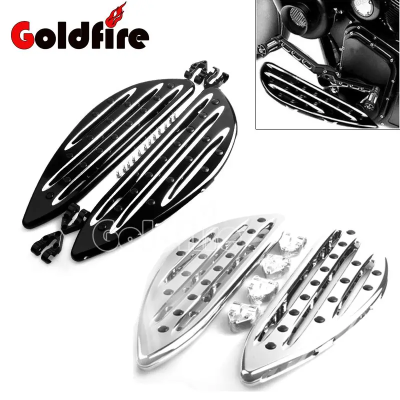 Motorcycle Accessories Good Quality CNC Driver Stretched Floorboards Foot Rest pegs For Harley Touring FLH FLST FLD Parts motorcycles parts pedal black cast chrome rear black passenger floorboards for harley flh flst fld