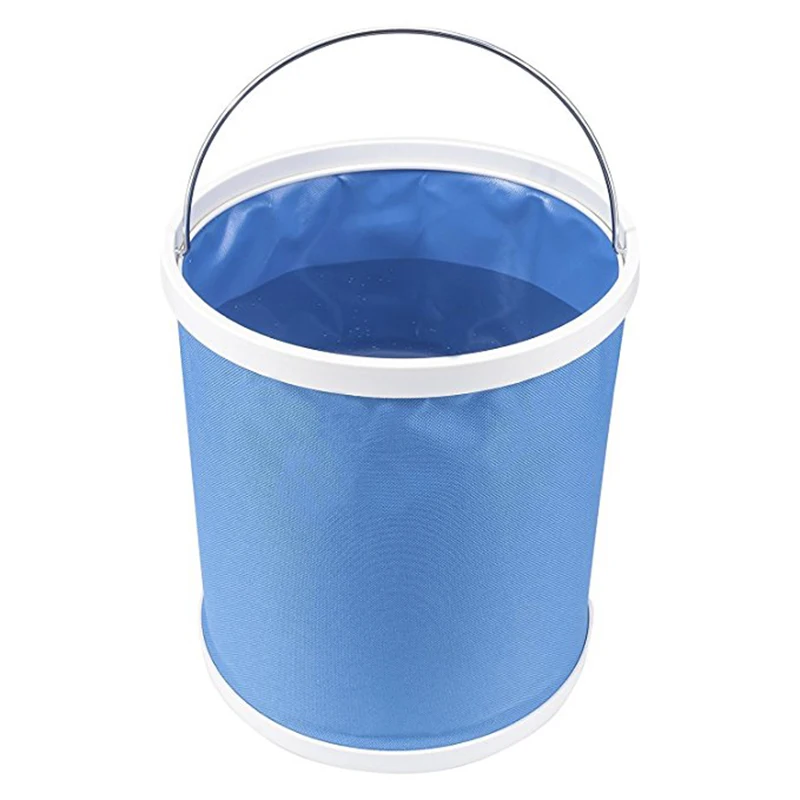 

Collapsible Bucket with Storage Case- Durable Pop Up Bucket with Watertight Fabric, Holds 3 Gallons of Water - Great for RVs,