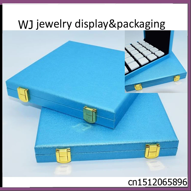 25pcs Gem Jar Storage Case Gemstones Jewelry Display Box and Tray