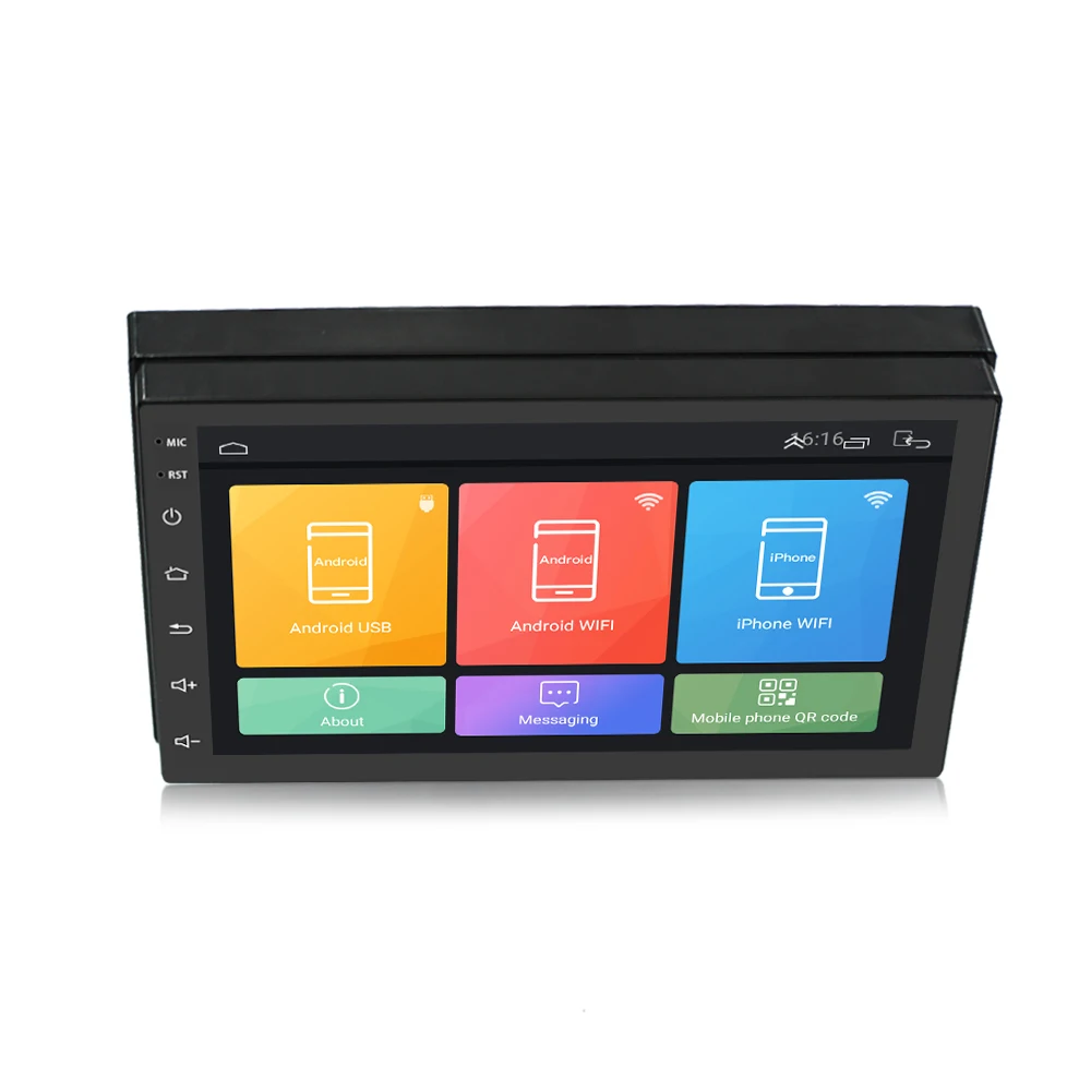 Cheap 2 Din Car Radio GPS Navigation Android 6.0 Car Audio Player Touch Screen Quad Core Car radio USB Bluetooth Player Autoradio 12V 11