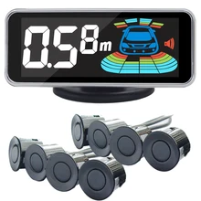parking sensor with 8 sensors colorful LCD Buzzar alarm waterproof Sensor Reverse Backup Radar System Parking assist