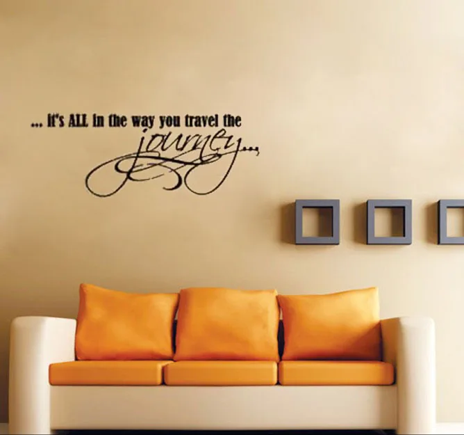 its all in the way you travel the journey home decoration wall art decals living room