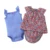 Livre o navio bebes menina Quente Do Bebê roupas de algodão floral azul cores Conjuntos de estilo Conjunto de Roupas de Bebê macacão de bebê Meninas verão