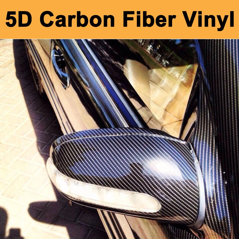 Super Gloss 5D Carbon Fiber Vinyl Wrap ULTRA GLOSSY CARBON FIBRE VINYL