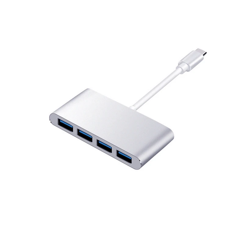 

Usb 3.1 Type-C To Usb 3.0 4 Port Hub Adapter Usb-C Aluminum