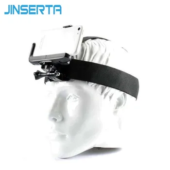 

Gopro Head Strap Mount with Phone Clip / Bracket for iPhone Huawei Samsung for Climbing/ skiing/biking Sports 360 Degree Rotated