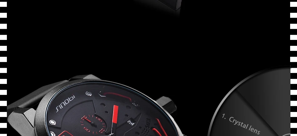 SINOBI Мужские часы лучший бренд класса люкс мужские спортивные часы водонепроницаемые Модные Повседневные кварцевые часы Relogio Masculino