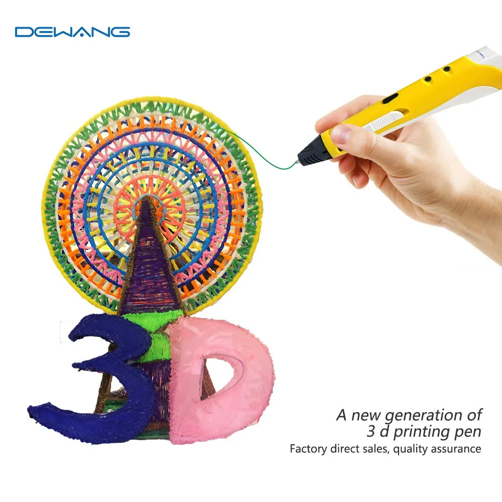 Dewang creative 3d ручка 1.75 мм abs/pla diy kid toy с 9 м накаливания 3d печать перо для рисования